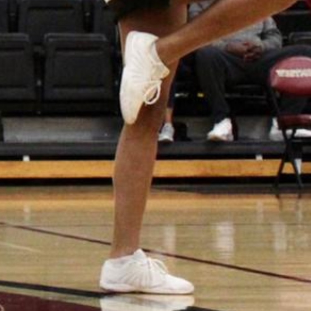 Varsity white cheer shoes